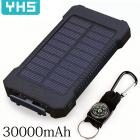 Waterproof Solar 30000mAh Solar Power Bank Charger 2 USB Ports Externa_1